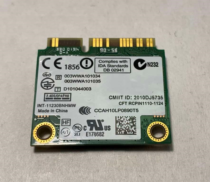 thumbnail image 2 of Dell OEM Intel Centrino Wireless-N 1030 Card – 7KGX9 11230BNHMW, 802.11 B/g/n, Bluetooth, Mini PCIe 2 of 6