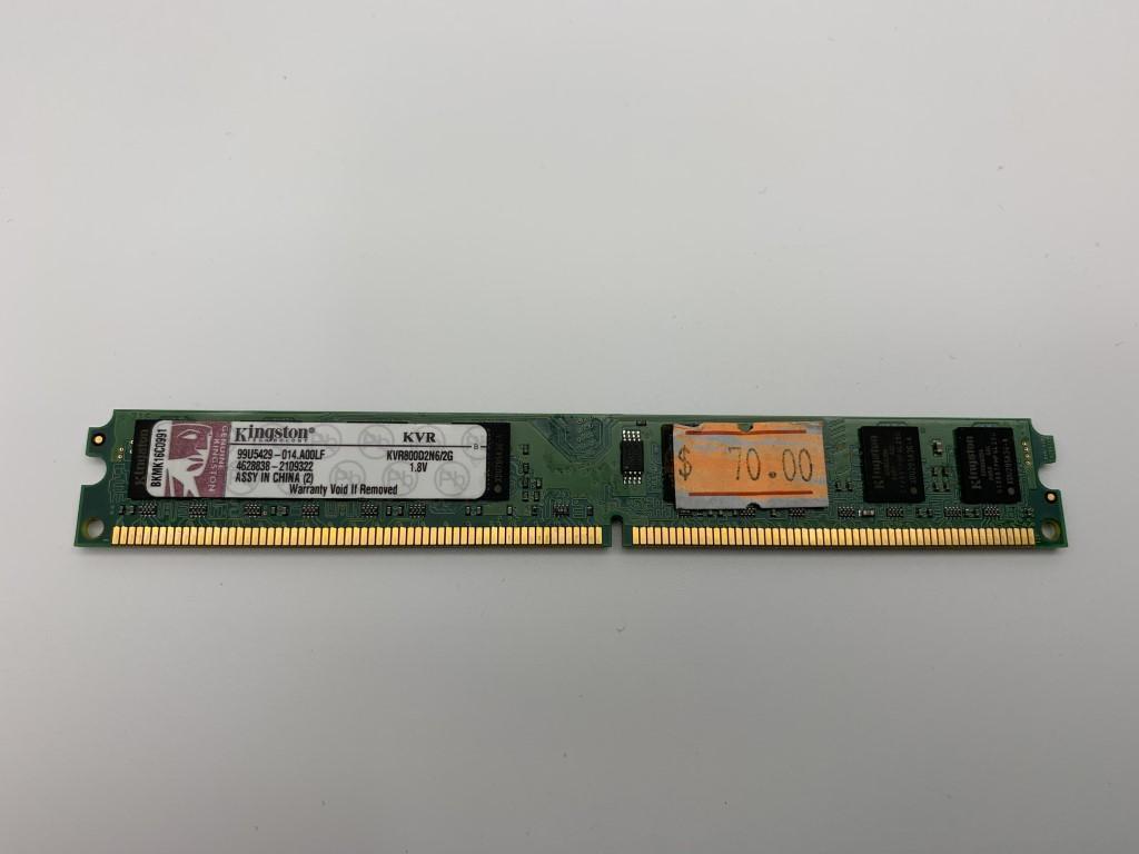 Kingston 2GB 2Rx8 PC2-6400 DDR2-800 Desktop RAM